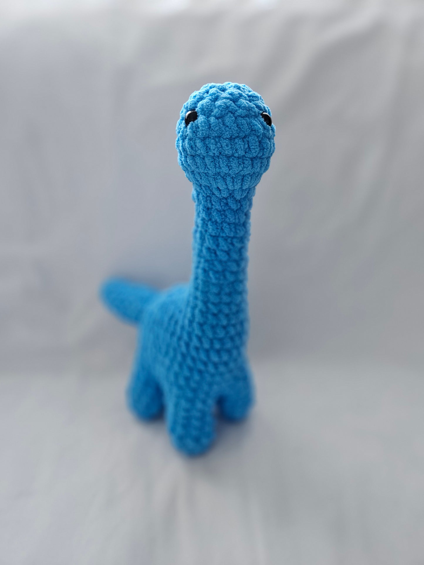 Crochet Brontosaurus | Crochet Dino | Crochet Toy - Blue