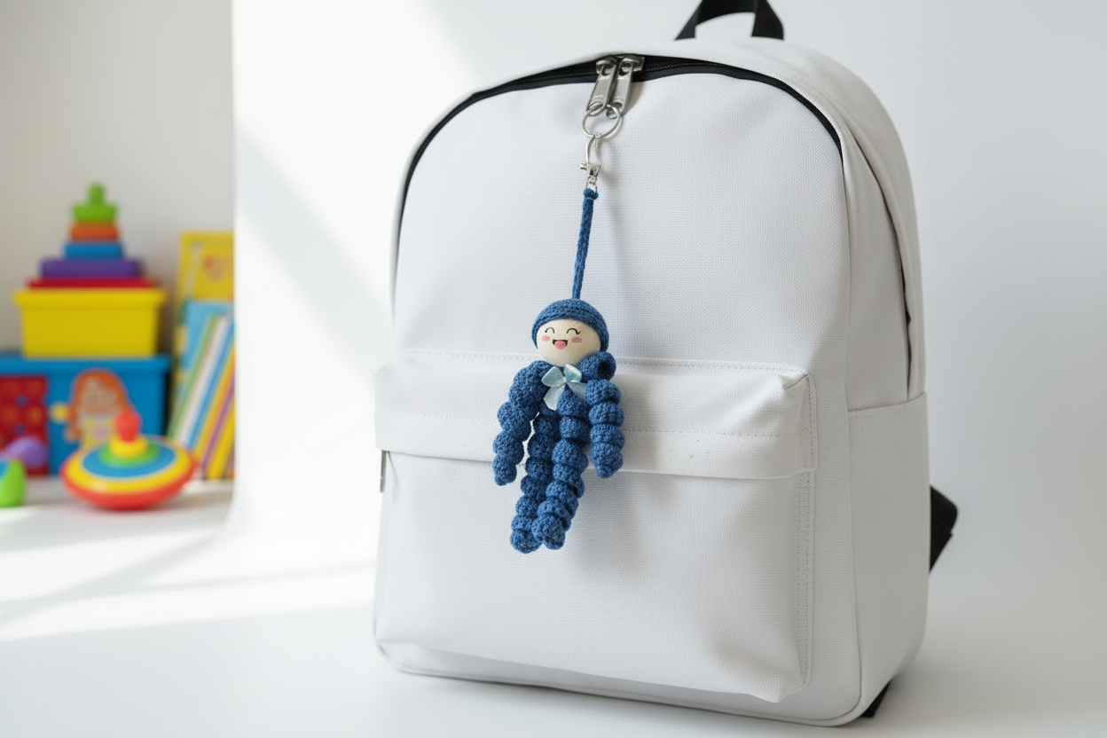 Crochet Keychain - Dangle Dude