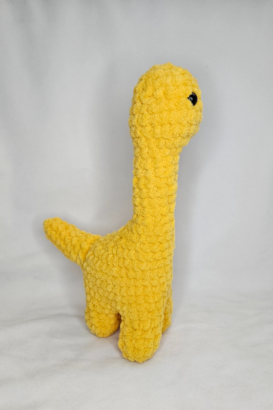 Crochet Brontosaurus | Crochet Dino | Crochet Toy - Yellow