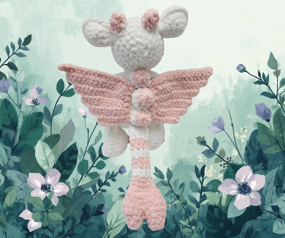 Fairy Dragon Crochet Plush | Amigurumi Dragon | Fantasy Creature Plushie | Cute Handmade Stuffed Animal