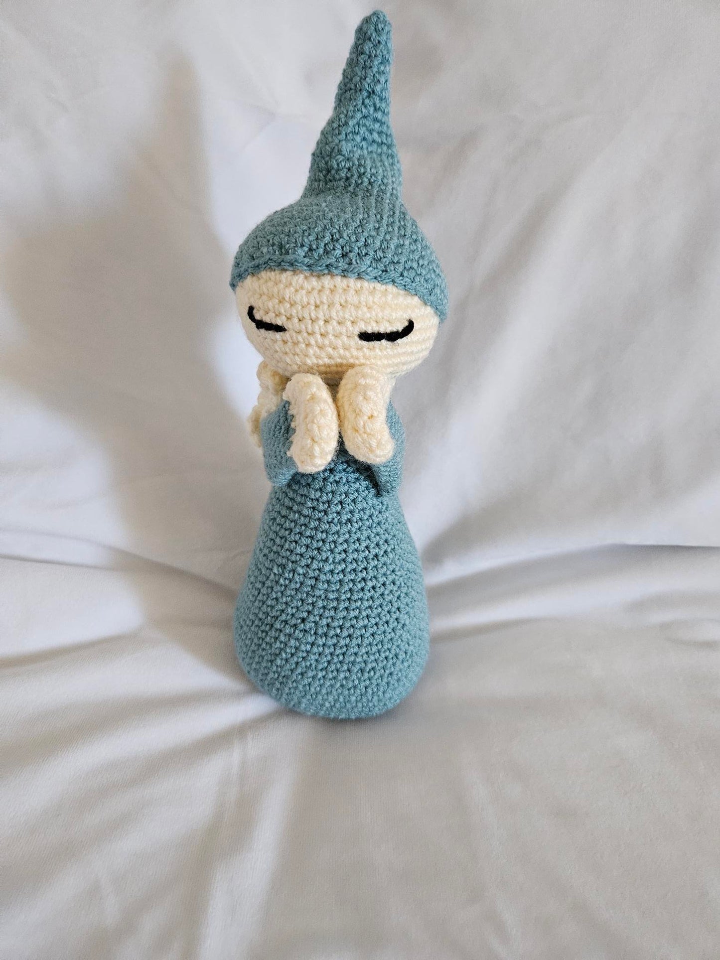 Crochet Prayer Doll | Crochet Toy - Teal