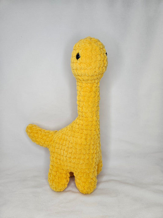 Crochet Brontosaurus | Crochet Dino | Crochet Toy - Yellow