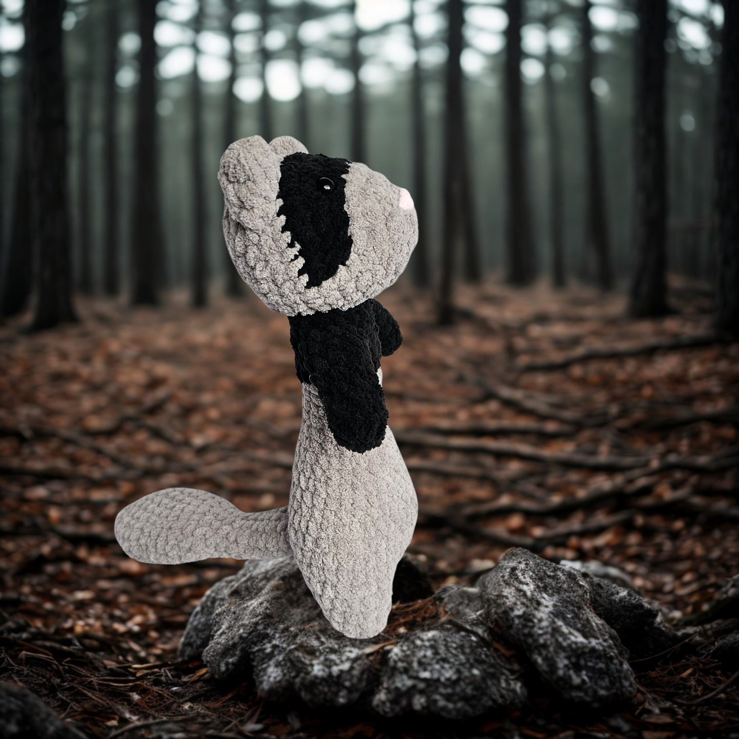 Soft Crochet Ferret Plushie