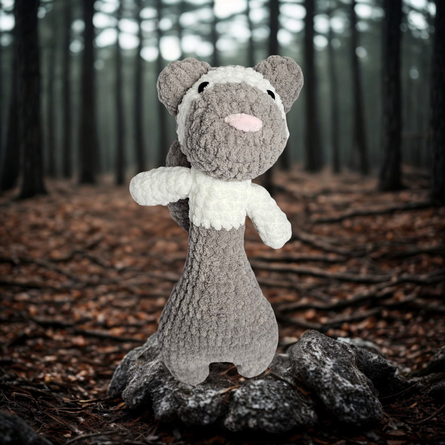 Soft Crochet Ferret Plushie