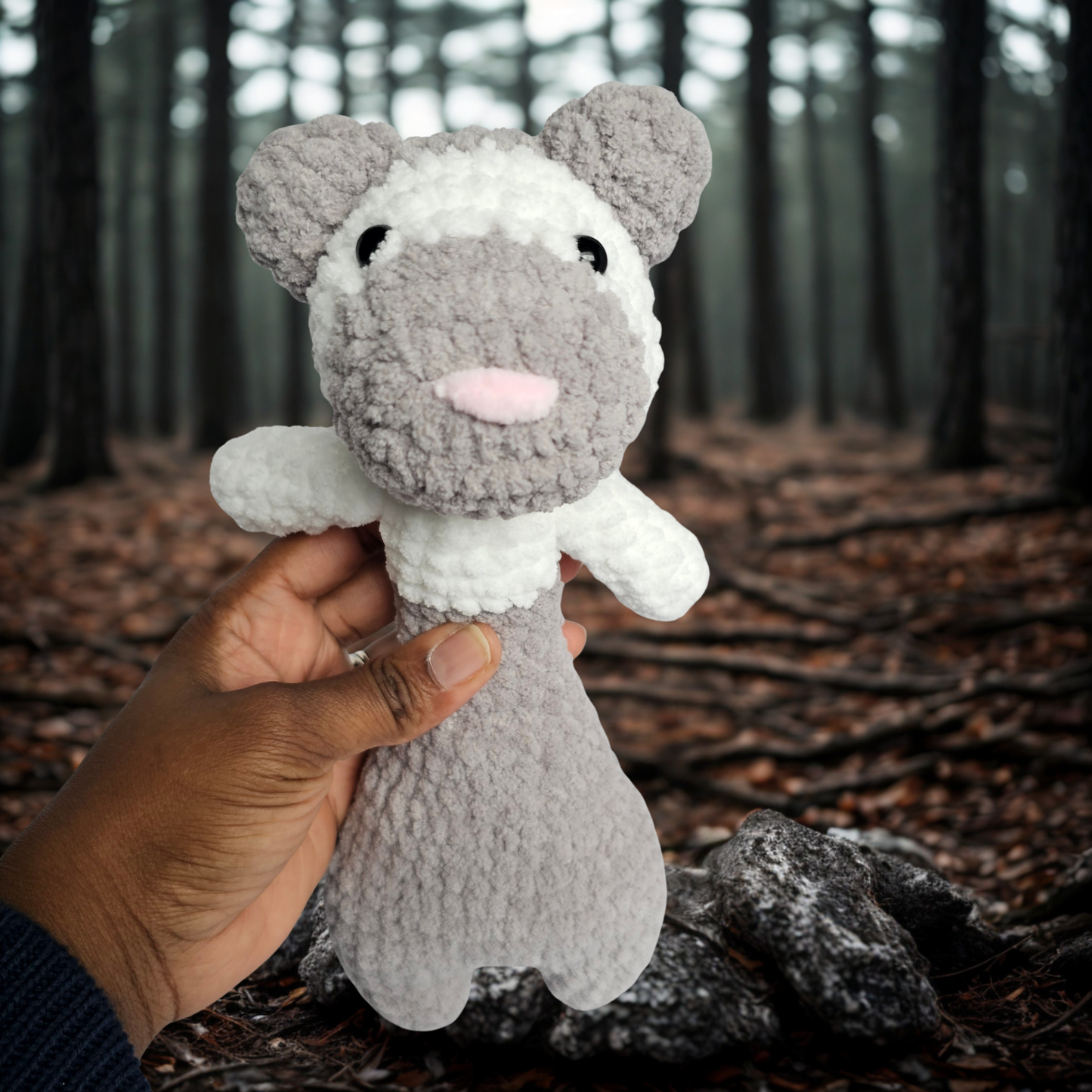 Soft Crochet Ferret Plushie