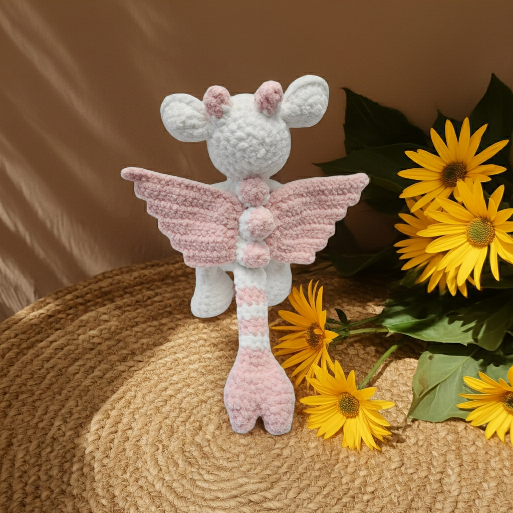 Fairy Dragon Crochet Plush | Amigurumi Dragon | Fantasy Creature Plushie