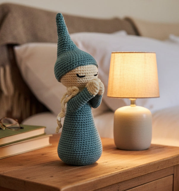 Crochet Prayer Doll | Crochet Toy - Teal